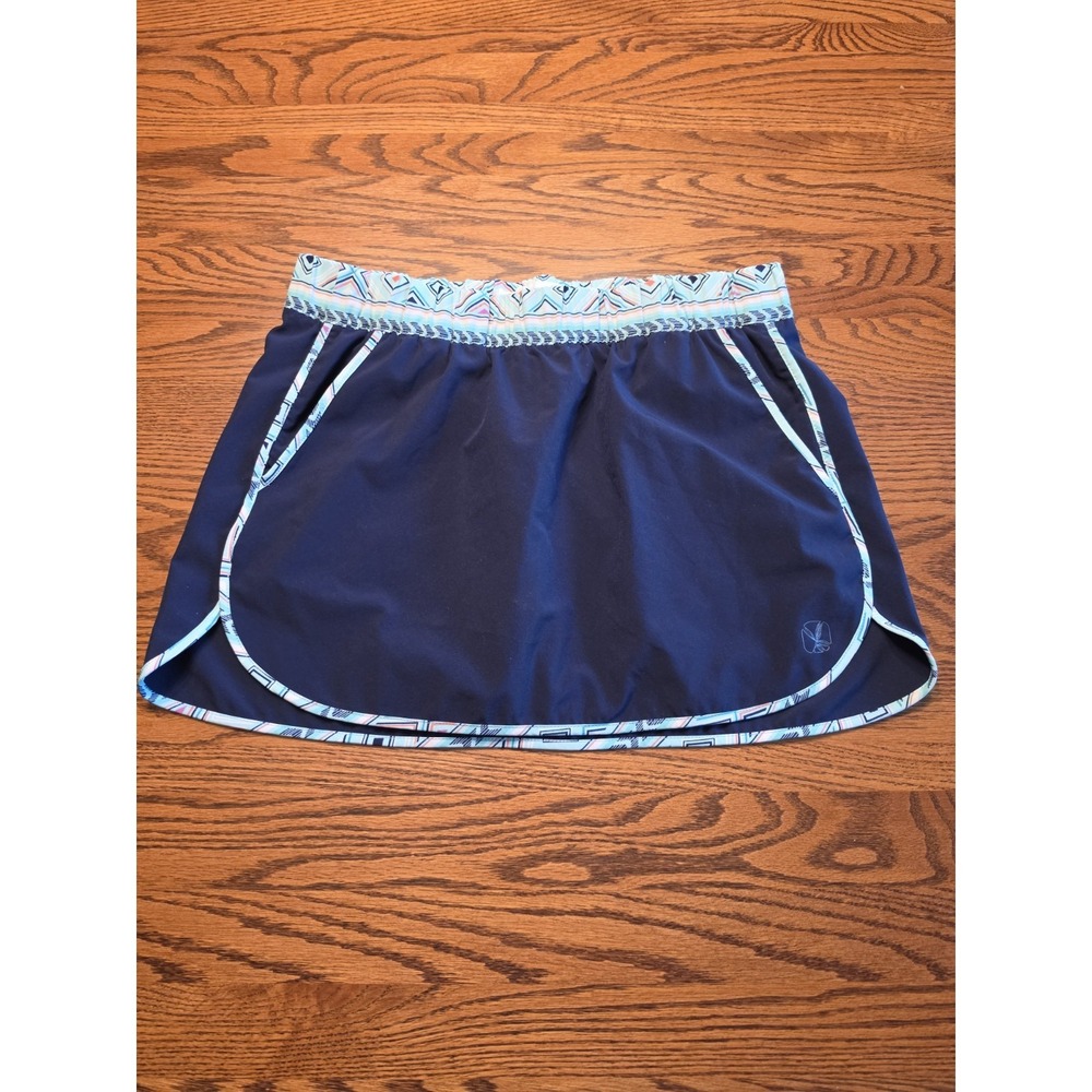 Carve‎ Designs Noosa Skirt 8 Anchor Blue Pockets Pull On Swim Athletic